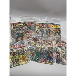 Vtg‎ Comic marvel lot~HULK Kazar Kid Colt AVENGERS Battlestar Galactica